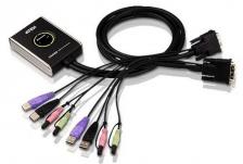 Aten PETITE 2 PORT DVI CABLE KVMP SWITCH. [CS682-AT]
