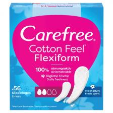 Гигиенические прокладки, 56 шт./1 упаковка. Carefree Cotton flexiform