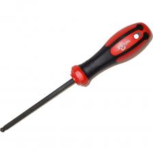 Отвёртка DUEL серии DuoTech SAE Hex с шаром 3/16" (SAE Hex ball) Длина стержня 100 мм Изготовлена из сверхпрочной стали CrMo Двухкомпонентная ручка с отверстием