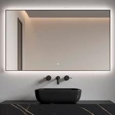 Зеркало Armadi Art 543-120 70 с подсветкой, диммером, с антизапотевателем, матовый графит