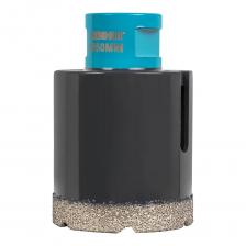 Алмазные коронки BIHUI Dry Gres рекомендуется для просверливания любого типа керамической плитки, особенно керамогранита, а также других облицовочных материалов, таких как мрамор и гранит. Высокая скорость сверления Подходят как для сухого, так и мокрого просверливания Рабочая скорость 10000-14000 оборотов в минуту Компенсационные пропилы в теле сверла предотвращают выгибание корпуса при нагреве и позволяют улучшать отвод шлама из зоны резания Напайка высотой 10мм Большой ресурс благодаря вакуумной спайке и высокому качеству алмазов