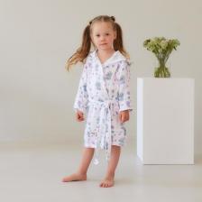 Халат детский муслиновый LoveLife «Единороги» (6 лет, рост 116-122 см) 100% хлопок, 235 г/м?