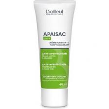 Очищающий крем Apaisac Pure - 40 мл для смешанной и жирной кожи Biorga