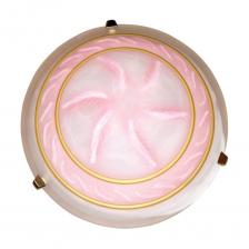 Светильник настенно-потолочный ЭЛЕТЕХ Спиге 500 НПБ 06-3x60 М64 розовый /клипсы золото 1005151494