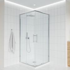 Душевой уголок Veconi Evo 300 CH 100х100 см, профиль глянцевый хром, стекло прозрачное