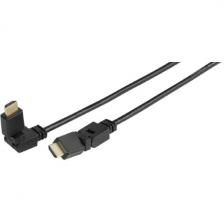 Кабель цифровой аудио-видео Vivanco HDMI 2.0 поворотный 1.5м (47169)