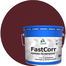 Краска по металлу Malare FastCorr представляет собой суспензию пигментов и наполнителей в растворе полиакриловой смолы с добавлением антикоррозийных пигментов и функциональных добавок. Совмещает в себе свойства преобразователя ржавчины, антикоррозийной грунтовки и финишного эмалевого покрытия. Предназначена для антикоррозионной защиты металлических поверхностей со следами коррозии (с толщиной коррозионного слоя не более 100 мкм). Является самостоятельным антикоррозийным покрытием для металлических поверхностей, подвергающихся атмосферным воздействиям и для окраски внутри помещений.
