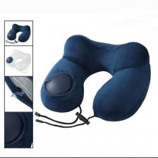 Надувная подушка для шеи Dark Blue Polyester/Cotton