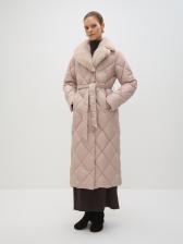 CONSO Пуховое пальто с мехом норки