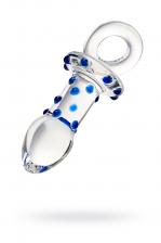Анальная втулка Sexus Glass, стекло, прозрачная, 14 см, ? 3,5 см