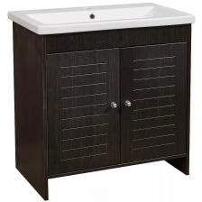 Тумба под раковину Stella Polar Монтоне 80 темное дерево