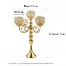 Подсвечники VINCIGANT хрустальные 5-лучевые