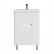 Представляем стильную и функциональную тумбу для ванной комнаты - Ruvann. Эта модель станет идеальным дополнением к любому интерьеру и обеспечит комфорт и порядок в ванной комнате. Прочный материал: Тумба изготовлена из высококачественных материалов, которые обеспечивают долгий срок службы и устойчивость к воздействию влаги. Универсальность: Тумба Ruvann прекрасно подойдет для хранения различных предметов в ванной комнате - от косметики до полотенец. Эргономичный дизайн: Тумба имеет удобные для хранения ящики с плавным закрыванием благодаря доводчикам. Современный стиль: Дизайн тумбы выполнен в современном стиле, что позволяет ей гармонично сочетаться с любой ванной комнатой. Простая установка: Тумба легко крепится к стене благодаря специальным креплениям, входящим в комплект поставки. Раковина входит в комплект. Тумба для ванной комнаты Ruvann - это не только стильный и функциональный элемент интерьера, но и надежное решение для хранения вещей в ванной.