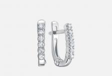Серьги золотые Бриллиант 2 шт VESNA JEWELRY