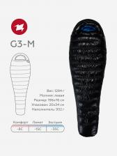 Спальный мешок AEGISMAX G3, пуховый, -15, размер M, черный, Черный