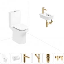 Комплексное предложение по специальной цене, включающее все необходимое для обустройства санузла или ванной комнаты.Готовое решение для туалетной комнатыЭлегантный вид напольного унитаза позволяет гармонично вписаться в интерьер современного санузла или ванной комнаты, наполняя его атмосферой роскоши и уюта.Санитарный фарфор Lavinia Boho имеет более твердую и гладкую поверхность, нежели сантехнический фаянс.Система антивсплеск увеличивает гигиеничность использования изделия и делает уборку более быстрой и простой.Компактная подвесная раковина Lavinia Boho One оптимально подходит для небольших ванных комнат или гостевых санузлов.Дизайнерская сантехника изготовлена в едином стиле: изделия прекрасно дополняют друг друга и формируют органичный тандем с элегантными аксессуарами.Внимание! Данная модель с левым – L-разворотом. Пожалуйста, убедитесь в правильности выбора нужной стороны.