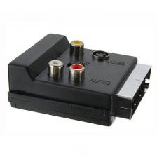 1 шт. SCART «папа-мама» на S-Video 3 RCA аудиоадаптер конвектор с переключателем IN/OUT 21-контактный разъем Scart на 3 RCA S-Video