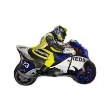 Шар фольгированный 12"Мотоциклист синий 23