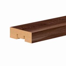 Интерьерная рейка МДФ Бриона Light, 2700x40x16 мм, цвет орех бразильский