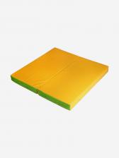 Мат для шведской стенки (100x100x10 см) Sportlim Зелено-желтый, Зеленый