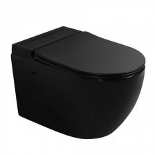 Унитаз подвесной Abber Bequem AC1108PMB черный матовый