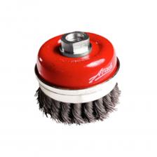 Чашеообразная щетка Щётка чашеобразная с кольцом, витая стальная проволока №014 (100 мм; М14) для УШМ Атака 22208