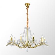 Подвесная хрустальная люстра Lussole Rains LSP-6007 подсвечник