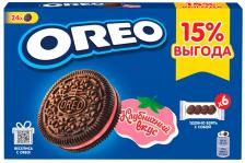 Печенье Oreo Клубничный вкус 228г - Vprok.ru Перекрёсток