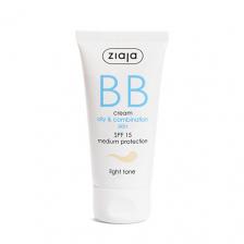 BB крем для лица ZIAJA ВВ-крем для жирной и комбинированной кожи SPF 15 50
