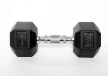 Гантель гексагональная Pro 8 кг Star Fit обрезиненная DB-301 черный