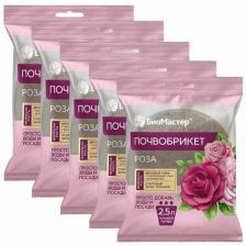 Почвобрикет "Роза" круглый 5х2.5л - для выращивания садовых, комнатных и балконных цветущих растений. Питает корни и стимулирует рост новых бутонов.