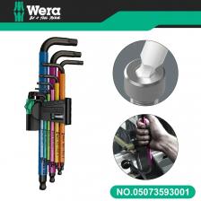 Оригинальный номер WERA. 05073593001 950 Инструментов, 9 шт., наборы метрических шестигранных ключей с длинной рукояткой, набор разноцветных L-образных ключей SPKL/9 SM N SB BlackLaserBui