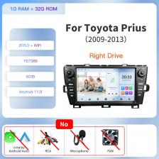 Kapud 9 дюймов Android 14 2 Din автомобильное радио стерео мультимедиа для Toyota Prius 2009-2013 XW30 Carplay авто навигация Wi-Fi DSP 360 BT