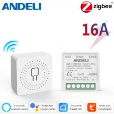 Tuya Smart Life DIY Mini Smart Light Switch Zigbee16A — приложение с двусторонним управлением, дистанционный таймер, совместимый с Alexa и Google Home