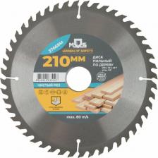 Диск пильный для циркулярных пил по дереву (210x32 мм, 48 зубьев, 3 кольца: 32/30, 30/20, 20/16 мм) MOS 37668М
