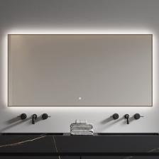 Зеркало Armadi Art 543-140 70 с подсветкой, диммером, с антизапотевателем, матовое золото