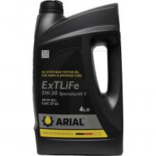 ARIAL ExTLiFe Specialsynth 5W-30 - универсальное моторное масло подходит как для новых, так и для старых бензиновых двигателей (гибридных) легковых автомобилей, в основном азиатских и американских марок, оснащенных по последнему слову техники. Топливосберегающее моторное масло, разработанное с применением новейших технологий на основе специально отобранных высококачественных базовых масел, в которые были добавлены современные присадки для придания следующих свойств: снижение расхода топлива высокий и стабильный индекс вязкости хорошая устойчивость к сдвигу очень быстрый запуск при низких температурах безопасная смазочная пленка при очень высоких температурах очень хорошая моющая способность и диспергирующие свойства очень надежная защита от износа, коррозии и пенообразования.