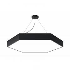 SPO-122-B-40K-066 Светильник LED ЭРА Geometria SPO-122-B-40K-066 Hexagon 66Вт 4000К 5300Лм IP40 800*800*80 черный подвесной, цена за 1 шт