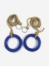 Кольца детские круглые Sportlim Синие, Синий