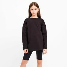 Лонгслив детский MINAKU, чёрный, рост 116 см