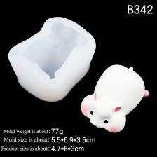 Силиконовая форма для маленького хомяка, мультяшная гипсовая форма для желе, пудинга, мыла, форма для выпечки, украшение для торта, аксессуары для выпечки