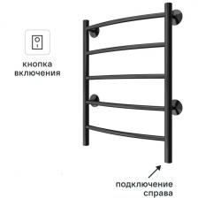 Полотенцесушитель электрический Арго Орион 400x600 мм 60 Вт лесенка цвет черный