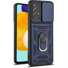 Чехол противоударный для Samsung A33 5G / Самсунг А33 5G с защитой камеры armors (Темно-синий)
