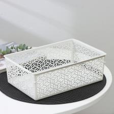 Корзинка для хранения без крышки Linden, 4.3 л, 29x19x9.5 см, светло-серый