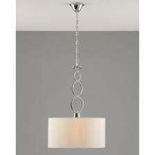 Подвесной светильник из коллекции Macadamia. Абажур выполнен из плотного материала, который хорошо пропускает свет и мягко рассеивает его. Каркас изготовлен из металла, а изящные витые кольца придают ему законченный вид. В качестве источника света подойдут лампы с цоколем Е27. Подвесной светильник имеет простой и надежный способ крепления на крюк. Благодаря цепи возможно регулировать высоту светильника, таким образом меняя площадь освещения.