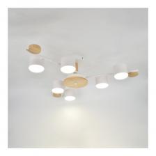 Люстра под лампу General Lighting Systems Венто GCHL-6GX53-M белая, дерево 662327