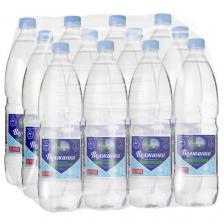 Вода питьевая Волжанка негазированная, ПЭТ, 12 шт. по 1 л