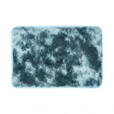 Коврик Доляна Пушистик прямоугольный 40х60 см, 60х40 смдля ванной комнаты, голубой