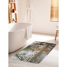 Коврик для ванной противоскользящий на пол 60х100 см станет ярким акцентом для создания домашнего уюта в интерьере вашей ванной комнаты. Большой половик для ванной, душевой и туалета выполнен из мягкого и приятного материала велсофт (100% полиэстер) с тонкой прослойкой из поролона. Велсофт- мягкий ворс, который обеспечивает комфортное прикосновение при хождении босиком. Основание изделия изготовлено из нетканого материала с антискользящим покрытием, что предотвращает его скольжение по плитке и кафелю. Края прямоугольного коврика надежно обработаны, не распушатся (не деформируются) во время эксплуатации. Быстро высыхает и не теряет своих свойств при длительном контакте с влагой. Универсальное изделие подходит для использования в бассейне, сауне, спальне в качестве прикроватного коврика и как коврик для детей. Аксессуар для ванной мгновенно впитывает влагу, быстро сохнет и не линяет. Уход: стирать при температуре 30-40 градусов, выбирая деликатный режим стирки и отжим не более 800 оборотов. НЕ ОТБЕЛИВАТЬ! Декоративная защитная подстилка с фотопринтом подходит для дома и дачи, хороший подарок маме, бабушке, папе, дедушке на День рождения, юбилей и новоселье. В комплект к коврику вы можете подобрать шторку для ванной и корзинку для белья под брендом JoyArty. Яркость рисунка может отличаться от изображения на сайте. Допустимо отклонение в размерах +- 2 см.