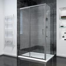 Душевой уголок Veconi Rovigo RV-055GM 100х100 см, профиль оружейная сталь, стекло прозрачное